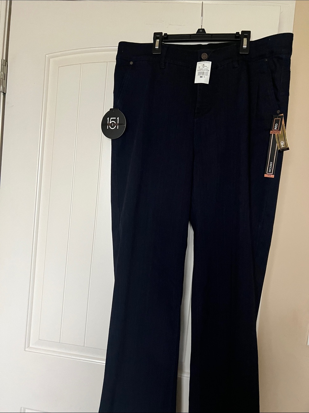 one 5 one Women's Dark Navy Wide-Leg Jeans